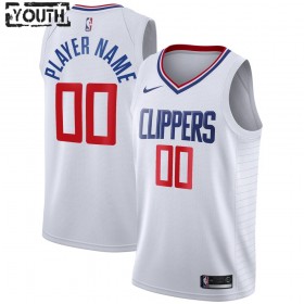 Canotte Bambino Los Angeles Clippers Personalizzate 2020-21 Nike Association Edition Swingman